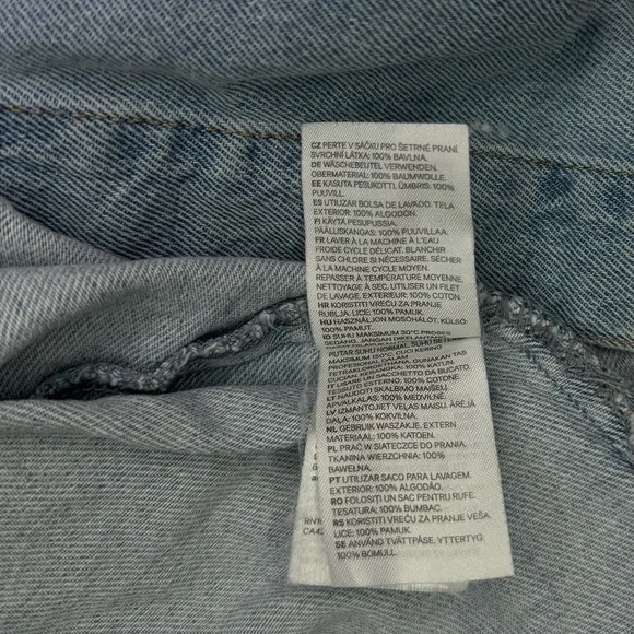 NWOT - H&M Denim Oversized Vest Button Up | Jean Vest | Sleeveless | Size XXL - Picture 4 of 7